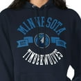 thumbnail image 3 of Women's G-III 4Her by Carl Banks  Navy Minnesota Timberwolves City Pullover Hoodie, 3 of 3