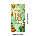 thumbnail image 3 of Sparkling 18th Birthday Backdrop Banner with Crown Balloons Stars and Presents Party Supplies Photography Props Birthday Decoration Birthday Party Decorations Background, 3 of 8