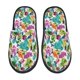 thumbnail image 1 of Fotbe Watercolor Flowers Pantuflas Peludas para Mujer con Estampado, Zapatillas de Peluche, Zapatos de Invierno para Casa, Uso Interior y Exterior-Medium, 1 of 8