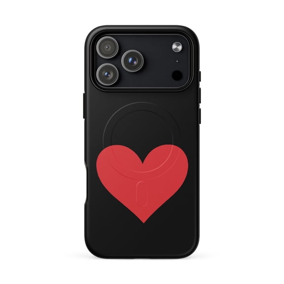 Magnetic Phone Case for iPhone 17 Pro Max - Heart Design