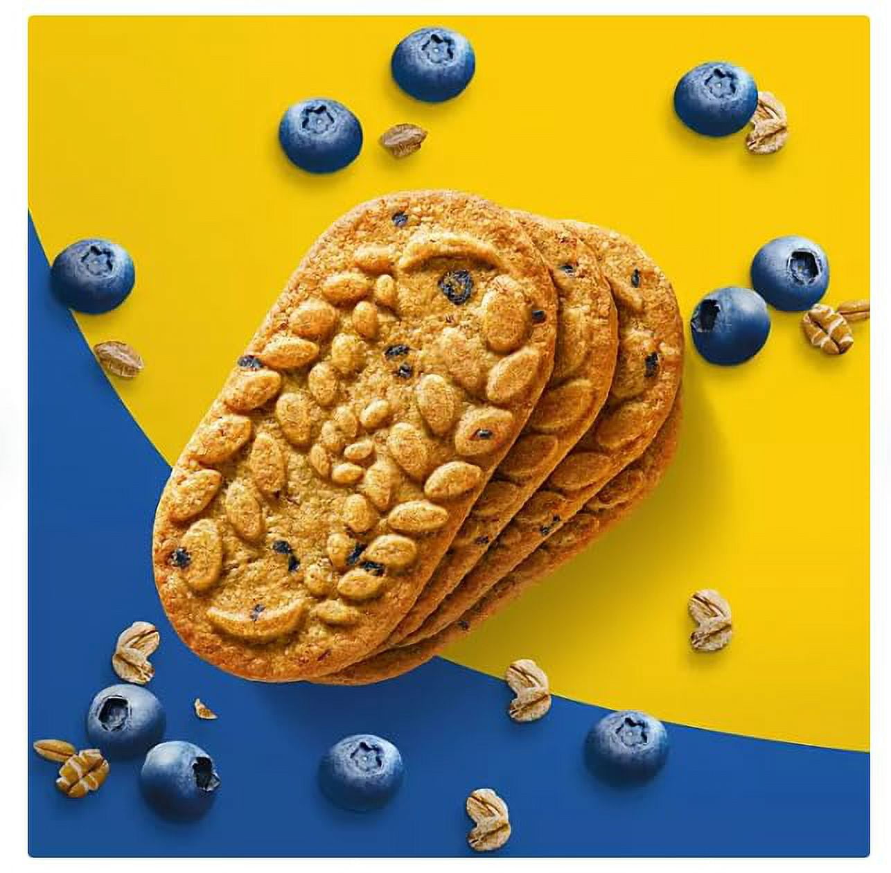 Belvita Crunchy Blueberry Breakfast Biscuits 25 Packs, 4 Biscuits Per Pack
