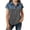 Gray, variant on Summer Girls Tops,Toddler Girls Denim Shirt,Kids Button Front Shirt Girls 4-15 Years Short Sleeve Lapel Collar Breathable Outdoor Sport Casual Outer Top