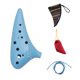 thumbnail image 2 of 1 de Ocarina Azul de 12 Agujeros con Llave Bolsas de Almacenamiento, Correa, Decoración para , , Principiantes, 2 of 7