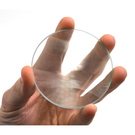 Round Double Convex Optical Glass Lens - 3' (75mm) Diameter - 250mm Focal Length - 8.5mm Thick Approx. - Eisco Labs