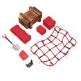 thumbnail image 3 of RC Car Simulated Decorations Tools, Realistic Combine Freely Suitcase Luggage Net Shovel Set Practical  For SCX10 90046 For SCX10 90047 ANGGREK Rojo, 3 of 8