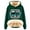 Green, variant on Lindreshi Womens Pajamas Tops Winter Women's Winter Warm Plush Solid Pocket Long Sleeve Tops Hooded Sweatshirt