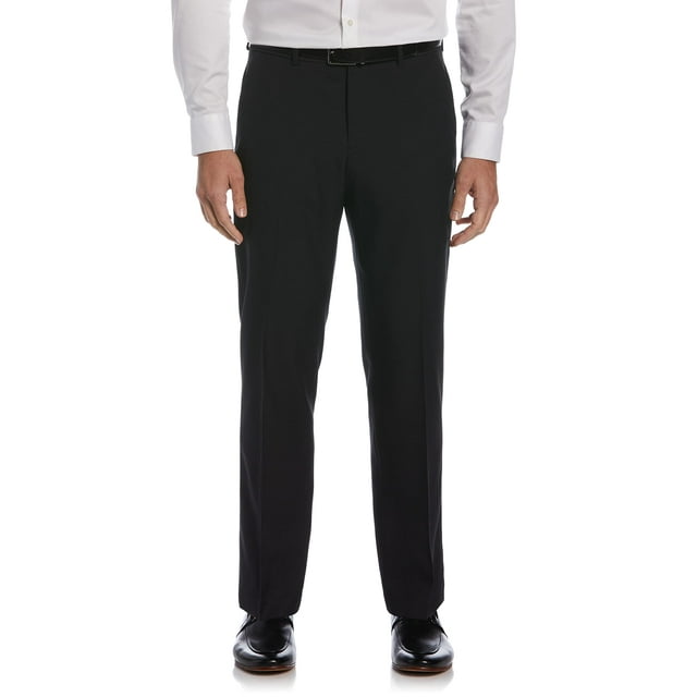 Pantalones Perry Ellis de Corte Moderno Performance para Hombre en Negro 30W x 30L