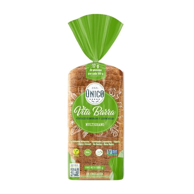 Pan Único Vita Barra cereales germinados y leguminosas multigrano 680 g