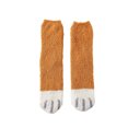 thumbnail image 2 of EQWLJWE Woman's Girls Cute Coloer Cat Paw Print Breathable Thicken Coral Fleece Keep Warm Socks Sox Women's Socks Holiday Clearance, 2 of 8