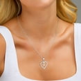 thumbnail image 6 of Inadays Heart Necklace for Women - Dainty 925 Sterling Silver Heart Necklaces Cute Letter Initial Pendant, Jewelry Gifts for Her Wife Girlfriend Mom Women Anniversary Birthday Christmas, A-Z, 6 of 7