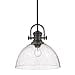 thumbnail image 3 of Golden Lighting 3118-L RBZ-SD Hines Pendant, Rubbed Bronze with Seeded Glass, 3 of 3