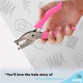 thumbnail image 6 of Enday 1/4” Paper Single Hole Puncher Home Office Supplies, Pink 1 Pack, 6 of 7