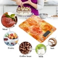 thumbnail image 4 of Food Scale Small Food Scale Kitchen Scale Kitchen Electronic Scale Multifunctional Digital Kitchen Scale Baking and Cooking Scale Orange Roses Seamless, 4 of 7