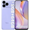 thumbnail image 5 of FOXIONO X28 Unlocked Smartphone,8GB+64GB,6.56"HD+90Hz Screen,4000mAh Battery,13MP+5MP,Android 9.0 Dual SIM 4G Mobile Phone(Purple), 5 of 10