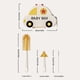 thumbnail image 3 of Baby Bottle Brush Set Baby Bottle Cleaner Kit with Brush Soap Dispenser & Bottle Drying Rack Travel Bottle Cleaning Tool Yellow, 3 of 4