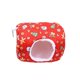 thumbnail image 2 of Cama para casa de hámster, alfombrilla suave y cálida, portátil con ganchos, bonita jaula para mascotas pequeña lavable para ratones, ardilla, hábitat Rojo Colco Nido de hámster, 2 of 8