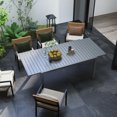 thumbnail image 5 of Resenkos Patio&nbsp;Dining&nbsp;Tables,Patio Tables,Aluminum Outdoor Dining Table for 6-8 People, Charcoal Gray, 5 of 11