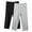 Gray1, variant on Diufon 2pc Womens Plus Size Pants Pants Elastic Waist Wide Leg Pants Solid Color Capris Pants