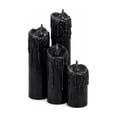 thumbnail image 2 of Clearance! Halloween Drip Candle Figurines, Gothic Resin Faux Wax Candle Set Tabletop Decoration, Black Spooky Candle Decor for Mantel Shelf Party Home Decor, 2 of 5