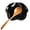 Black, variant on Kabuer Spoon Rest,Ceramics Spoon Holder for Stove Heat Resistant Cooking Utensils Rest Spoon Holder for Kitchen counter (White)