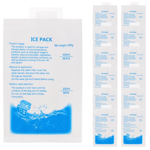 ColoMX Paquetes de hielo portátiles para envío de alimentos, paquetes de hielo para alimentos, paquetes de congelador, 30 Uds.