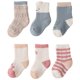 thumbnail image 1 of Laklulu Calcetines de algodón para bebé, calcetines de invierno cálidos y gruesos antideslizantes para niños y niñas, calcetines coloridos para bebés, 6 pares, 1 of 5