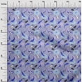 thumbnail image 3 of oneOoneCottonPoplinGrayishPurpleFabricAsianJapaneseKoiFishWithFloralSewingFabricByTheYardPrintedDiyClothingSewingSupplies42InchWide, 3 of 4