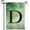 Monogram D, variant on America Forever Monogram Letter T Garden Flag, 12.5 x 18 inch Double Sided, Greenery Flag, Botanical Monogram Flag, Initial Flag, Spring Summer Outdoor Decor, Yard Decoration
