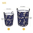 thumbnail image 5 of Daiia Lilies Flowers Round Laundry Basket with Handles Thickened Waterproof Circular hamper,Dirty Clothes Storage Basket for Bedroom,Bathroom,College Dorm-Small, 5 of 8