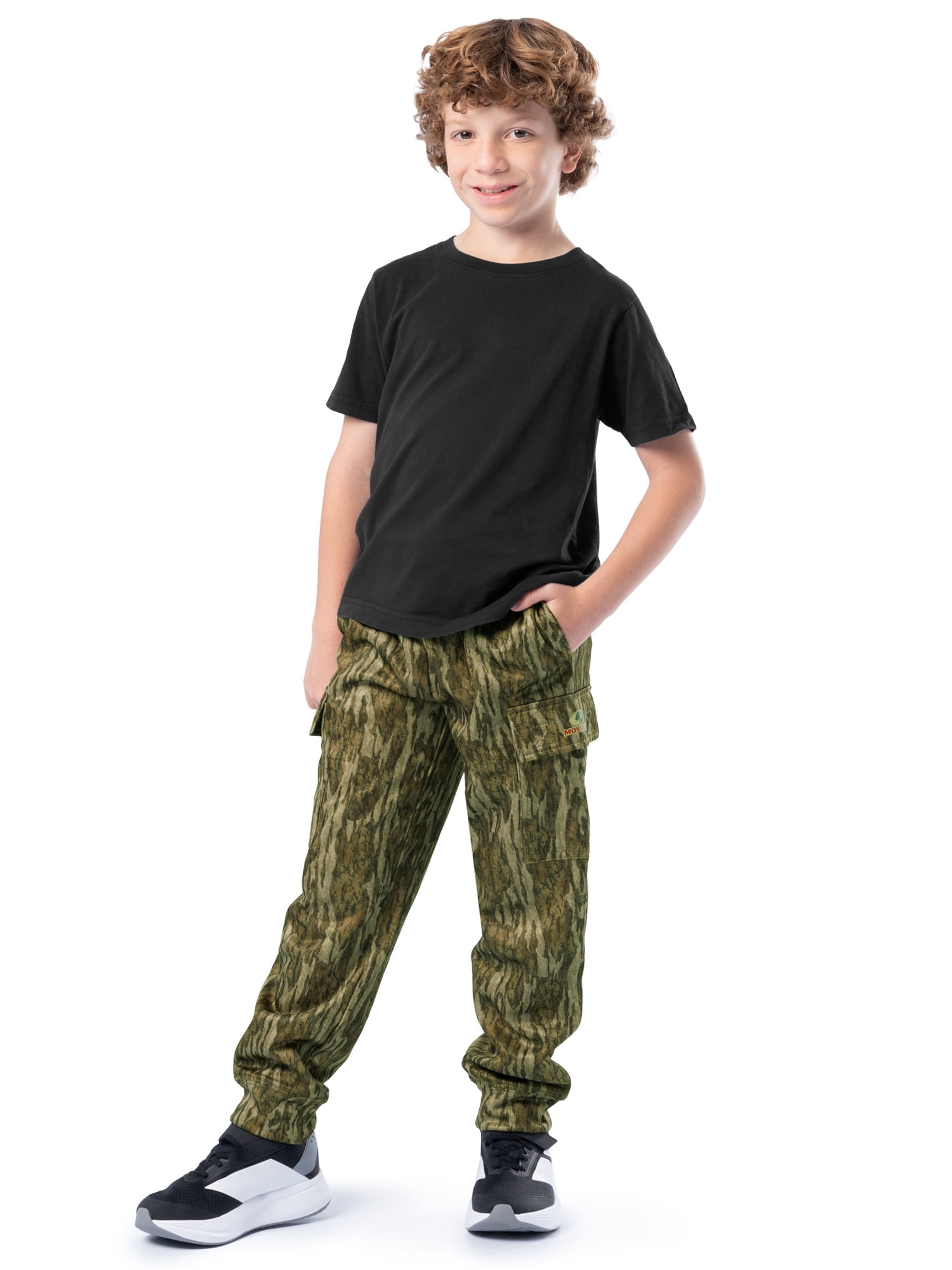 Mossy Oak Youth Cargo Jogger Pants, Sizes XS-XL