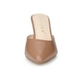 thumbnail image 6 of BLISSFUL STEP Women's Pointed Toe Stiletto Heels Slide Mules Nude 8, 6 of 8