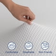 thumbnail image 4 of Telino 2 inch Queen Mattress Topper, Memory Foam Mattress Topper with Removable & Washable Cover, White, 4 of 9