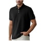thumbnail image 1 of Playera Elvqul de Caballero Economicas sin Estampado Negro Manga Corta Solapa Abotonada, 1 of 8