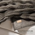 thumbnail image 5 of EVERGRACE Ultra Soft Faux Fur Throw Blanket for Couch, Luxury Sculpted Texture Faux Rabbit Fur Blanket for Bed, Fluffy Thick Plush Warm Fuzzy Throw, 920GSM (Dark Taupe, 50''x60''), 5 of 8