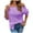 Purple, variant on IROINNID Womens Sweater Knit Square Neck Pullover Sweater Solid Color Leisure Short Length Short Sleeve Sweater