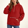 thumbnail image 4 of GUACER Hoodies for Women Zip Up Long Sleeve Soft Loose Fit with Zipper Pockets Casual Sweatshirts, 4 of 6