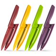 thumbnail image 1 of Juego de cuchillos peladores Gourmetop de 4 piezas, 9,7 cm, acero inoxidable, 1 of 6
