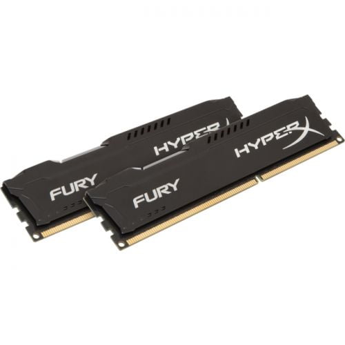 Kit HyperX Kingston FURY 16GB (2x8GB) 1866MHz DDR3 CL10 DIMM - Noir (HX318C10FBK2/16)