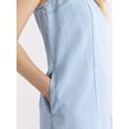thumbnail image 4 of Time and Tru Women's Denim Shift Mini Dress, Sizes XS-XXXL, 4 of 5