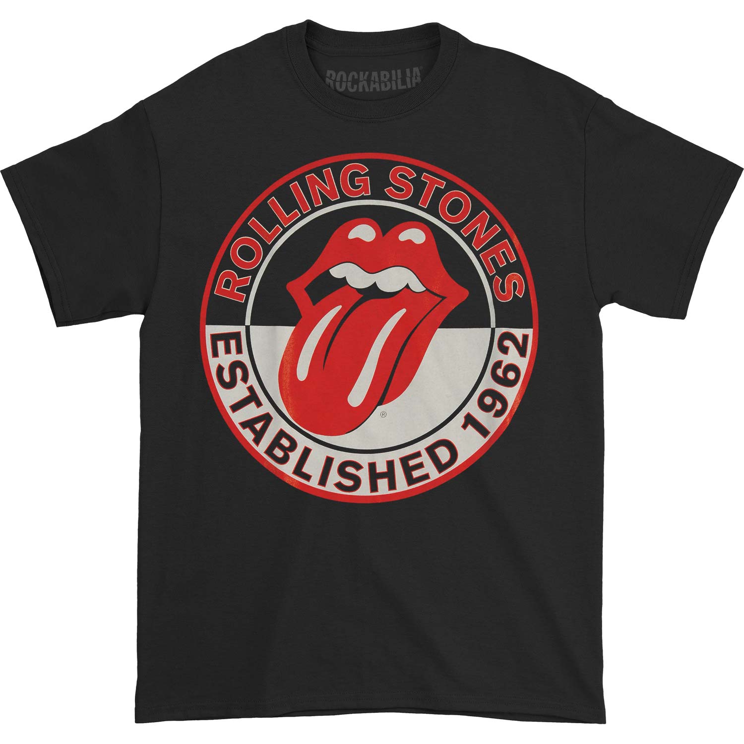 Rolling Stones - Official Rolling Stones Est 62 Black Short Sleeve Band ...