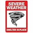thumbnail image 3 of SignMission OS-NS-D-35-25540 Covid-19 Notice Sign - Severe Weather Shelter In Place, 3 of 4
