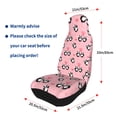 thumbnail image 4 of Sikiie Valentine'S Day Panda Car Seat Protector 2 Pack Car Seat Cushion Mat, Car Seat Covers for SUV, Truck, Van, 4 of 7