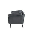 thumbnail image 5 of Divani Casa Cody Modern Polyester Fabric & Metal Upholstered Sofa in Dark Gray, 5 of 6