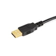thumbnail image 2 of Monoprice USB Type-A to USB Type-B 2.0 Cable - 10 Feet - Black (3 Pack) 28/24AWG, Gold Plated Connectors, For Printers, Scanners, and other Peripherals, 2 of 3
