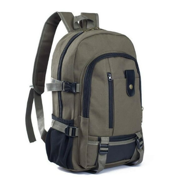 Hevirgo Backpack Large Capacity Anti-Theft Design Canvas Canvas Backpack for Daily Life,Army Green