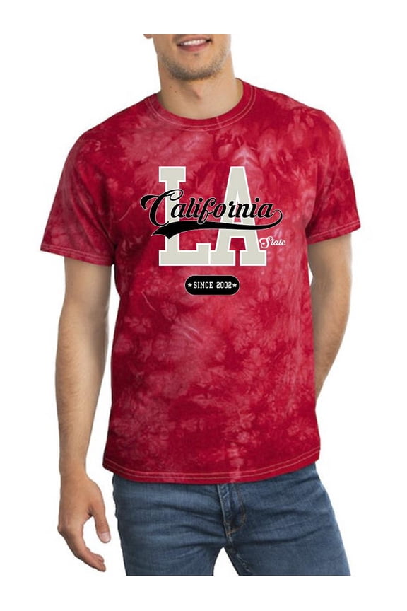 California L.A. State Tie Dye Crystal Men -Image by Shutterstock, Male Small