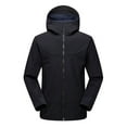 thumbnail image 2 of Borniu Trench For Women Rain Jacket Outdoor Hooded Raincoat Lightweight Windbreaker Trench Coat, 2 of 4