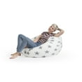 thumbnail image 4 of Gouchee Home Fluffy Stars White Faux Fur Bean Bag Chair – Soft Polyester with Polystyrene Bead Filling, Suitable for Adults and Teens, Lightweight & Cozy Seating for Bedroom, Living Room or Playroom, 4 of 8