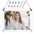 thumbnail image 1 of Photo Frame Clear Acrylic Photo Frame Picture Frame With Hanging Chain For Desk Or Wall Display Acrylic Clear Frame For Wedding School Photo, 1 of 8