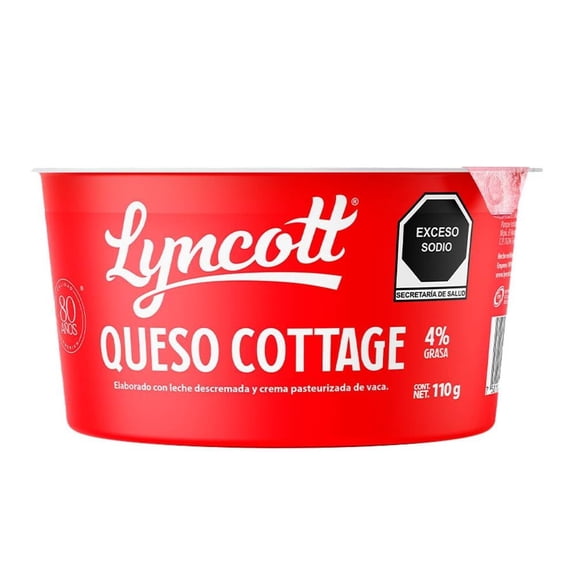 Queso cottage Lyncott 4% grasa 110 g